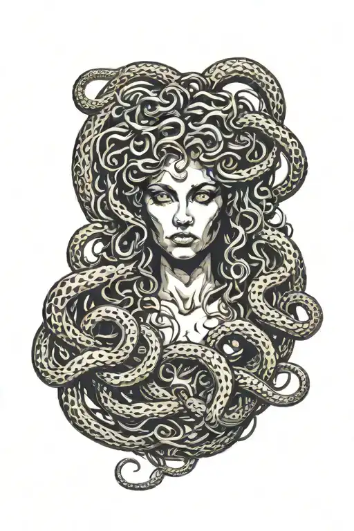 Medusa With Snakes