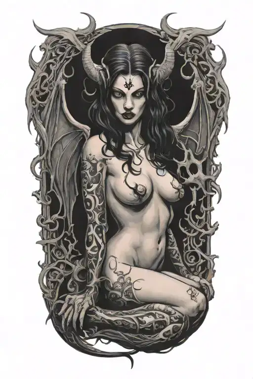 Gothic Nude Succubus