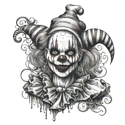 Creepy Clown Girl