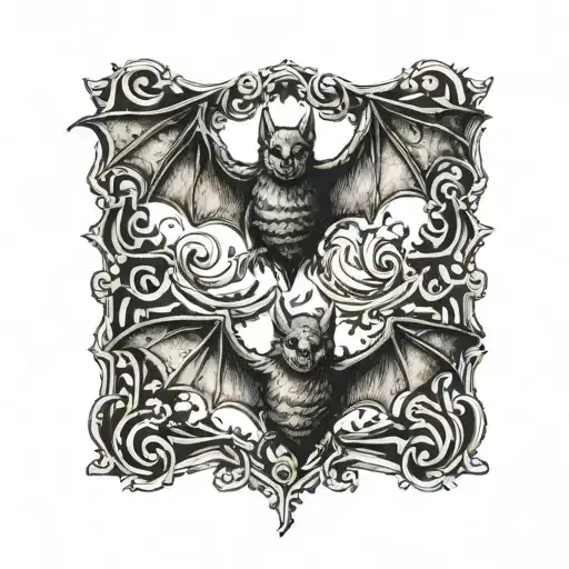 Three Small Creepy Bats