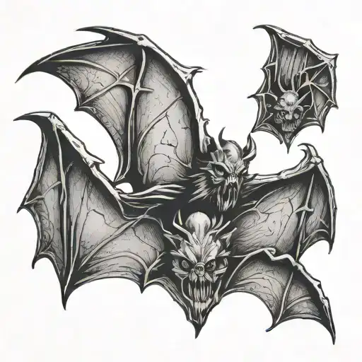 Three Small Gothic Bats