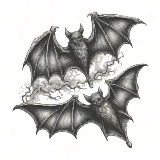 Three Small Gothic Bats