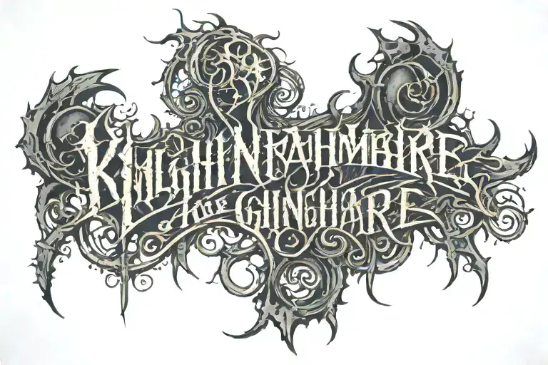 Knightmare Lettering