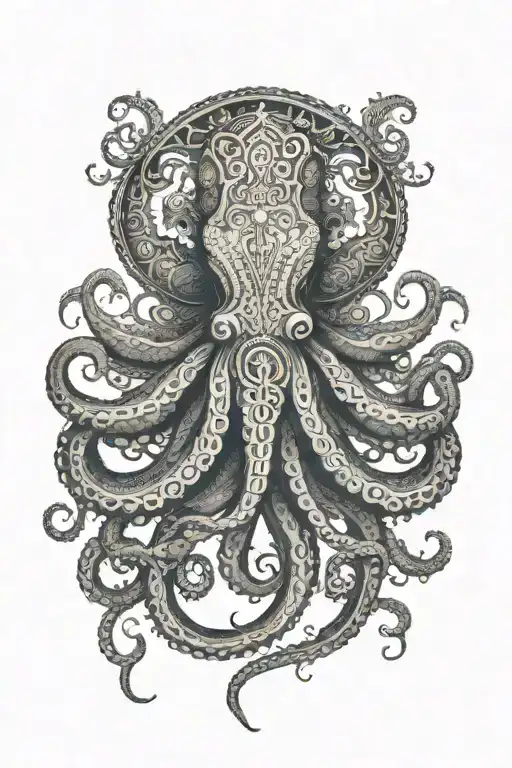 Mandala Octopus Wrapped