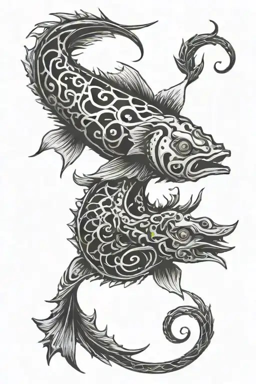 Pisces Symbol Intertwined