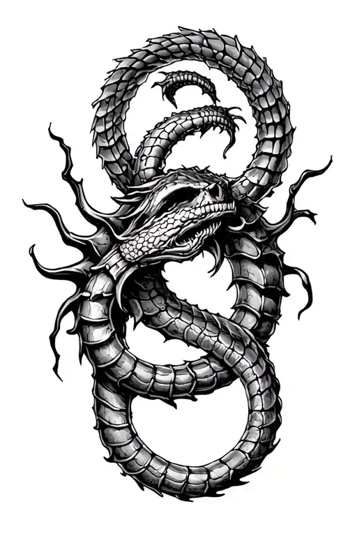 Ouroboros Tattoo Design Inspired