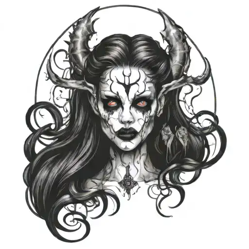 Devil Evil Possessed Girl Beautiful