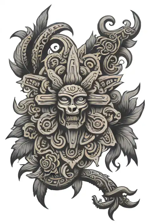 Aztec Flower Design That Represents Your Journey