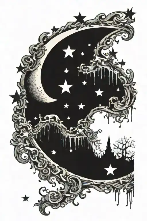 Moon And Stars