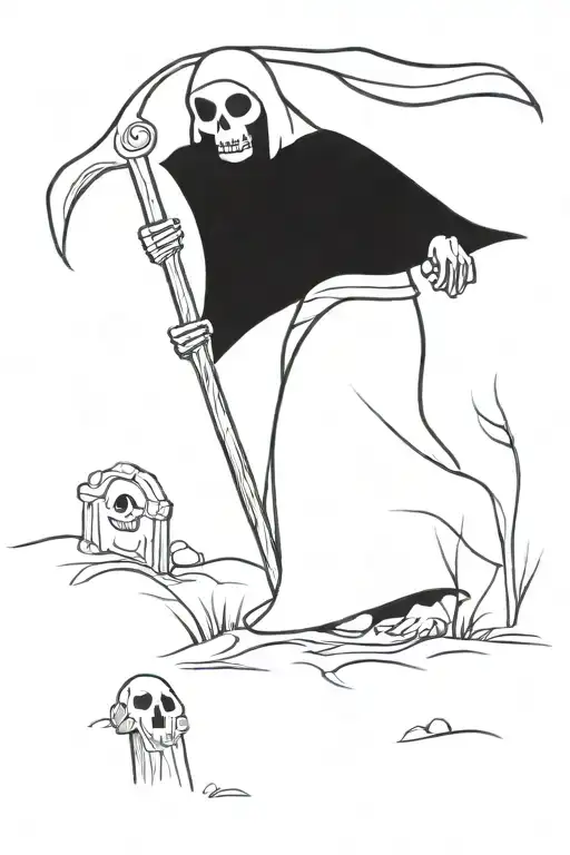 Death Grim Reaper Cemetary