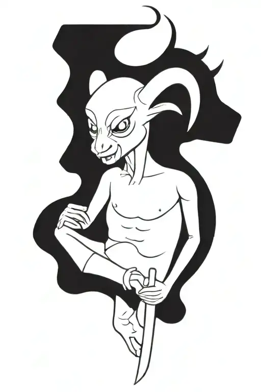 Baphomet Wearing Shirt