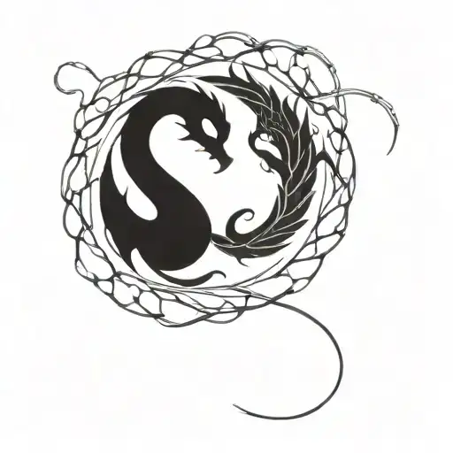 I Want An Inifnity Dragon Ouroboros Tattoo With The Om And Yin Yang Incorporated In A Mystical Way