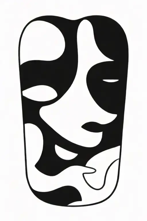 Faceless Slim Woman Silhouette Sensual Flexing