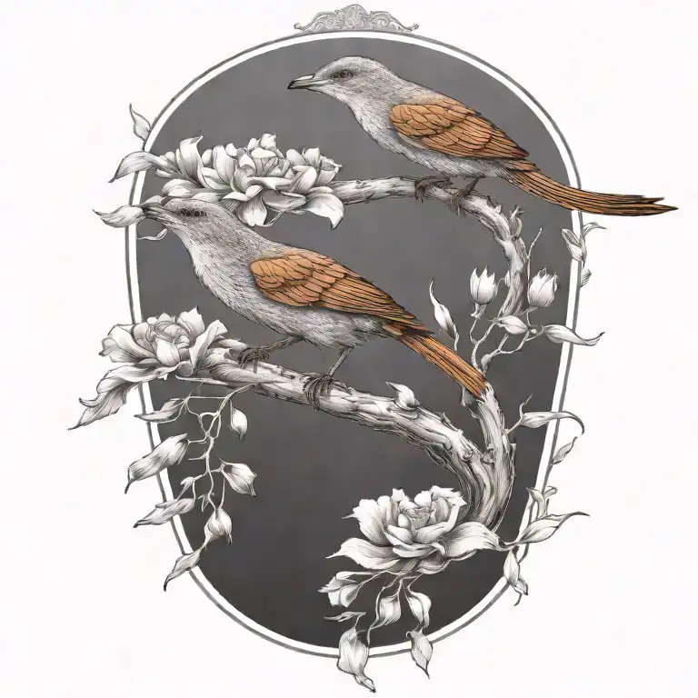 Hawaii Birds And Mongoose Flowers