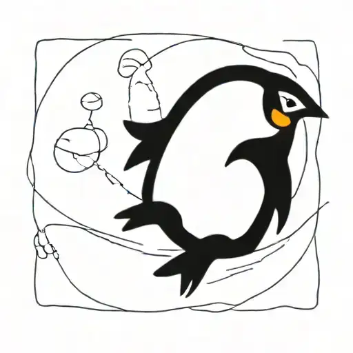 Penguin From O And P Letter