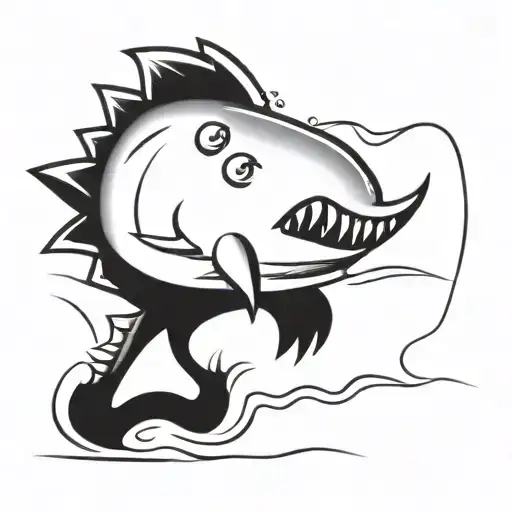 Dinosaur Shark Jumping
