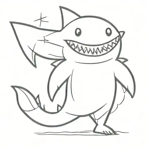 Fox In A Shark Costume