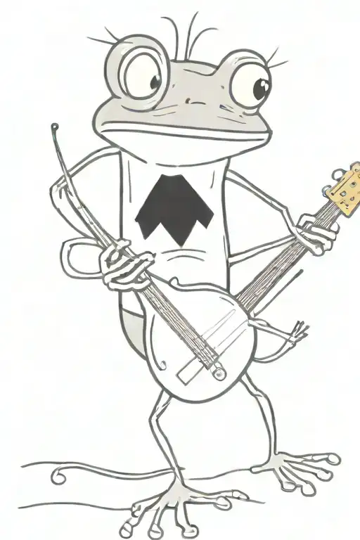 Crazy Punk Frog Playing Banjo