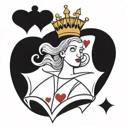 Queen Of Hearts Playing Card