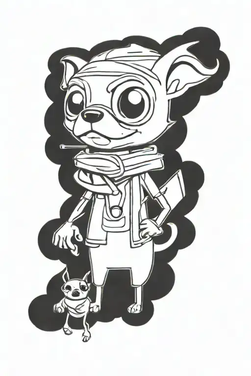 Cartoon Adventure Time Chihuahua