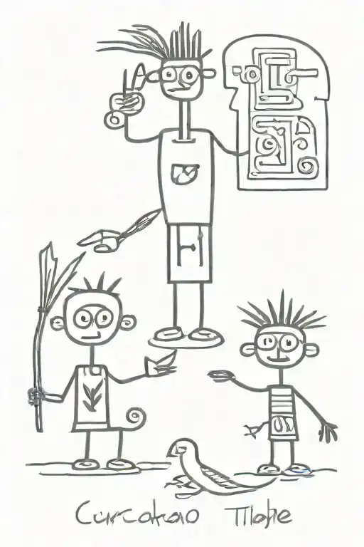 Curacao Indigiunos Tribe Style Black