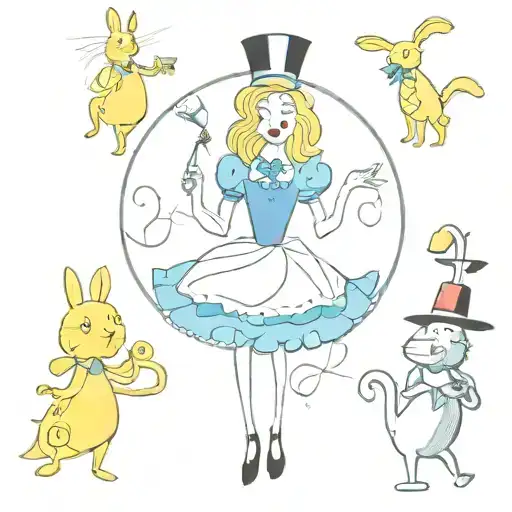 Characters From The Alice In Wonderland