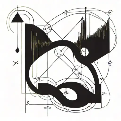 Infinity Symbol With Stock Chart Candlestick