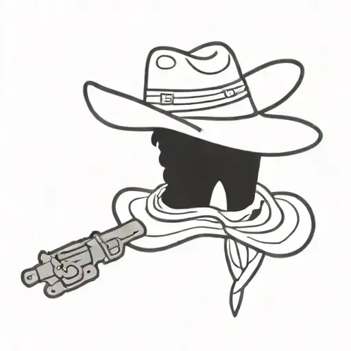 Cowboy Hat With Guns