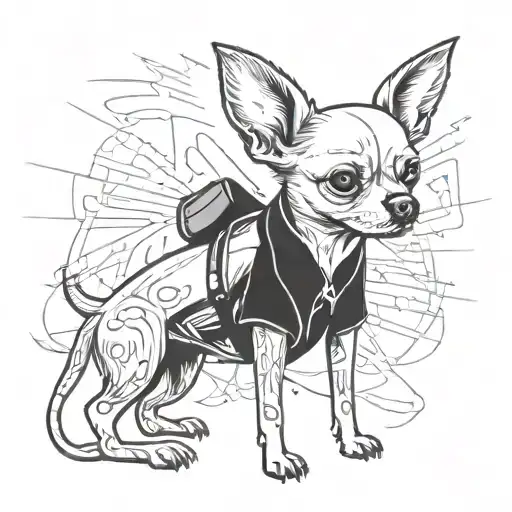 Chihuahua Dog Gangster