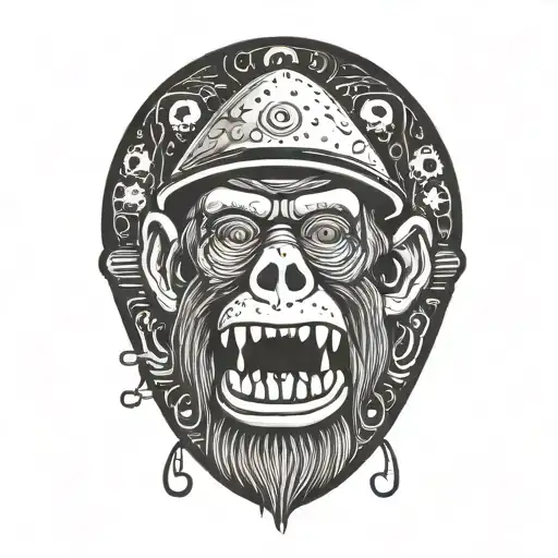 Mushroom Stoned Ape Skateboard Ufo