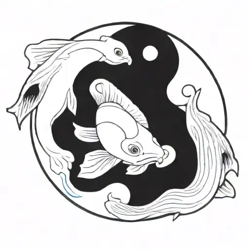 Koi Fish Yin Yang