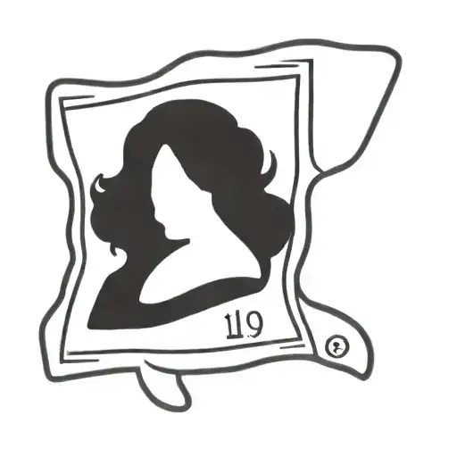 Post Stamp Tattoo With Date