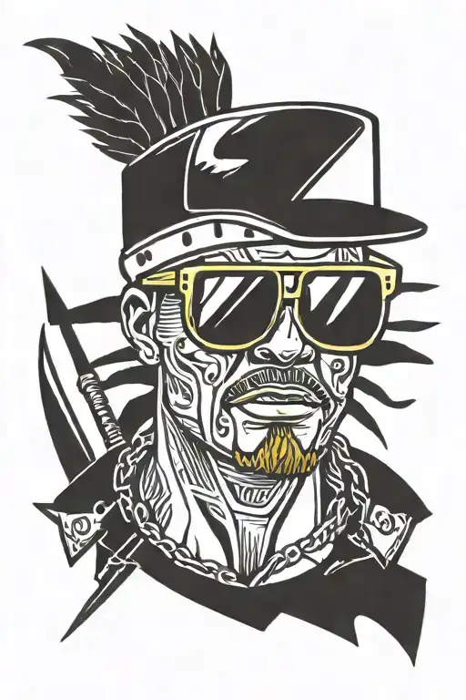 Warrior Wearing Sunglasses