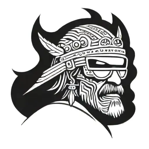 Warrior Wearing Sunglasses