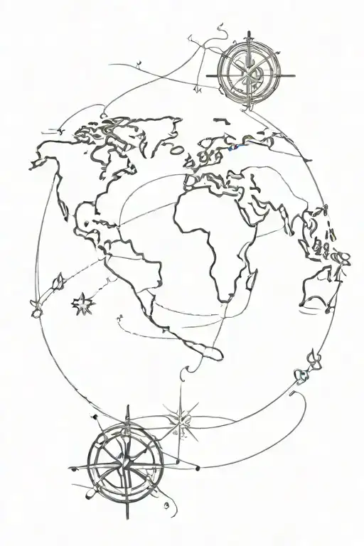Nautical Map Outline