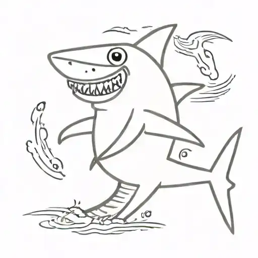 Shark With A Mask On