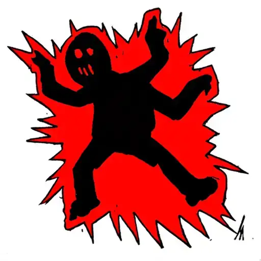 Black With Red Accents Outline And Random Theme