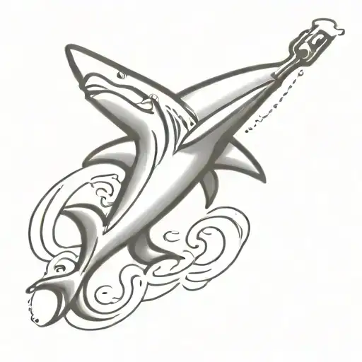 Hammerhead Shark With Beer