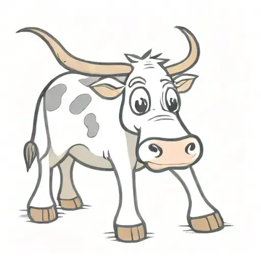 Cow Caricature Cartoon Funny