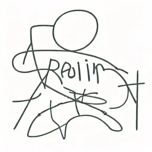 Pain Inscription In Black Metal Style On The Neck