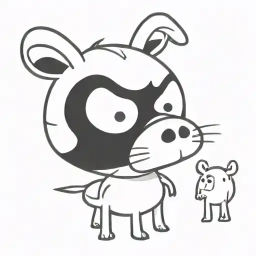 Cow Bunny Funny Skull