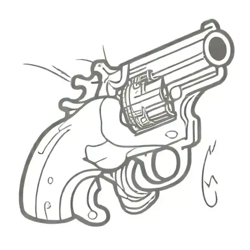 A Shy Gun With Eyes Closed