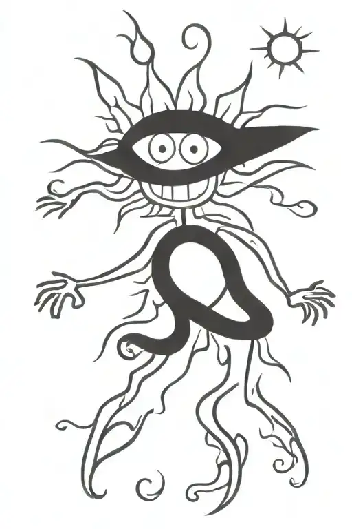 Creative Interpretation Of The Sun