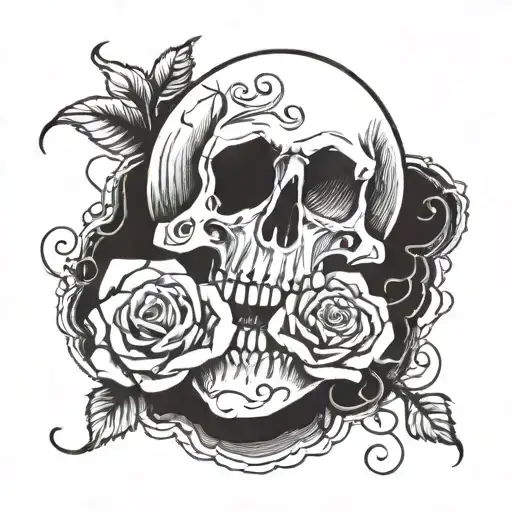 Skull And Roses