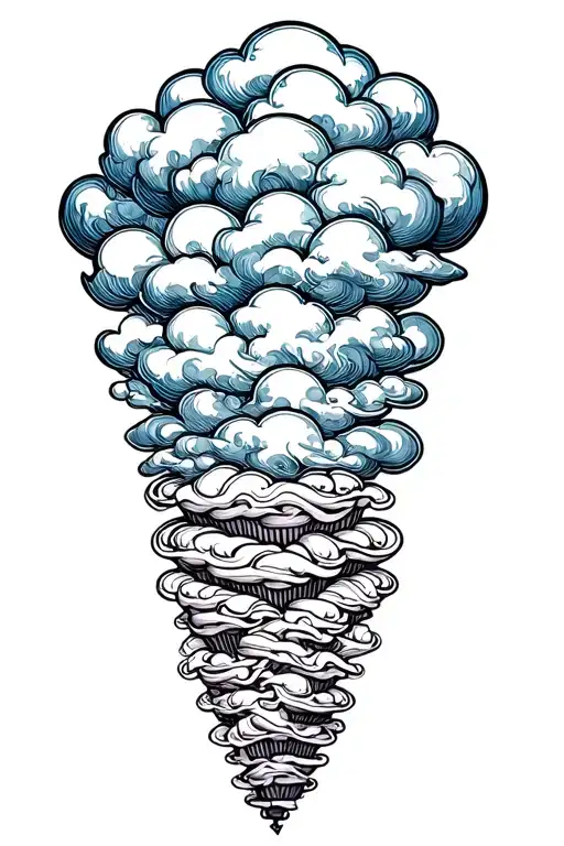 Psychadelic Clouds Pastry