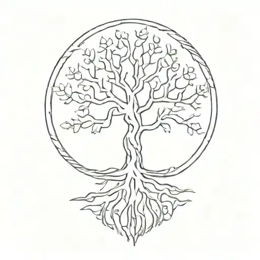 Tree Of Life Black Not Symmetrical