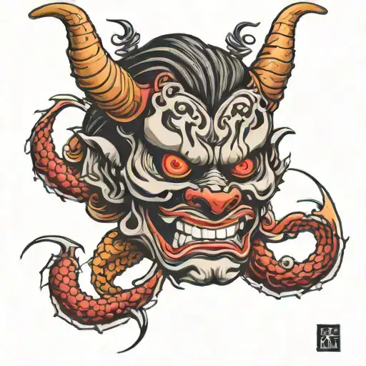 Halloween Oni Mask