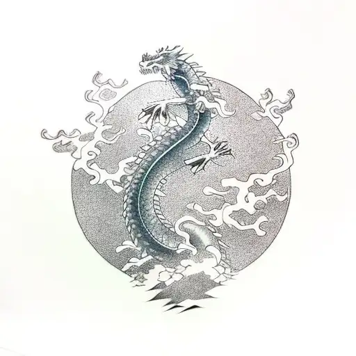 Dragon Turning Into Bonsai Tree