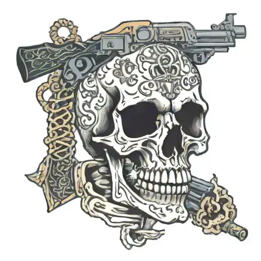 Skeleton And Gun And Cigarettes And A Name Dhira