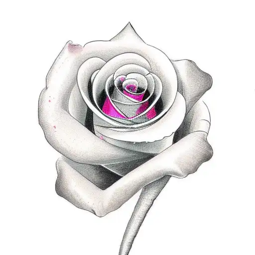 Stiletto Knife With Rose And Tulip Wrapping Around